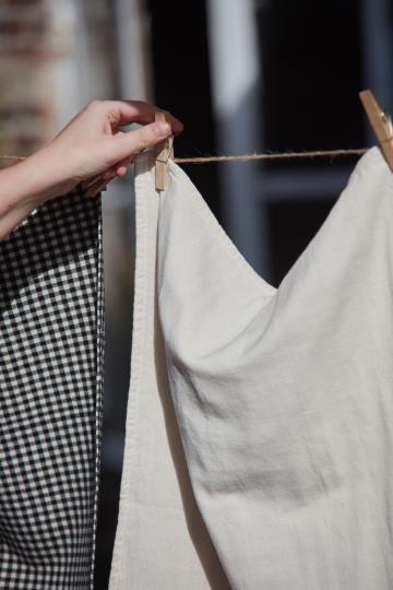 Double Woven Butter Cream Tea Towel