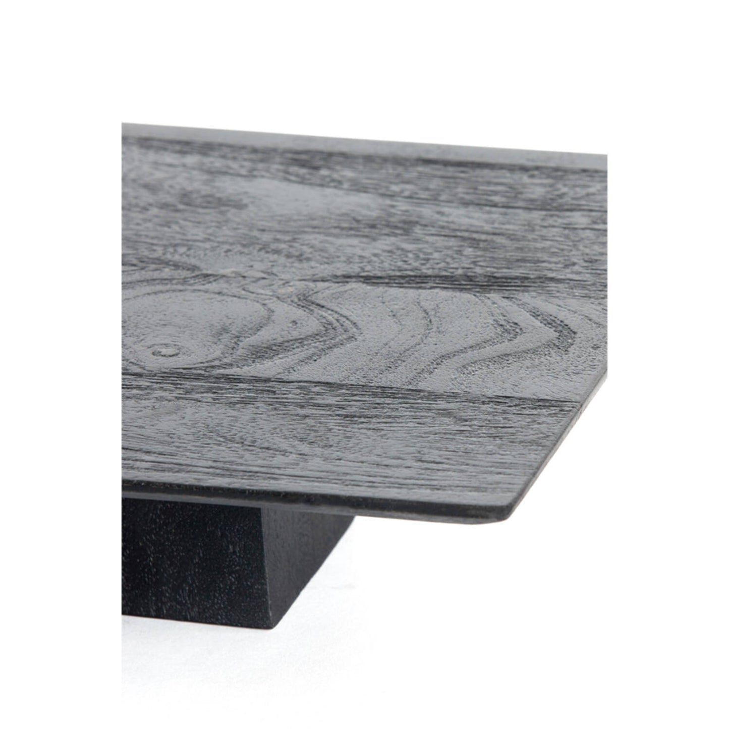 Wood matt black Cake Stand 40cm