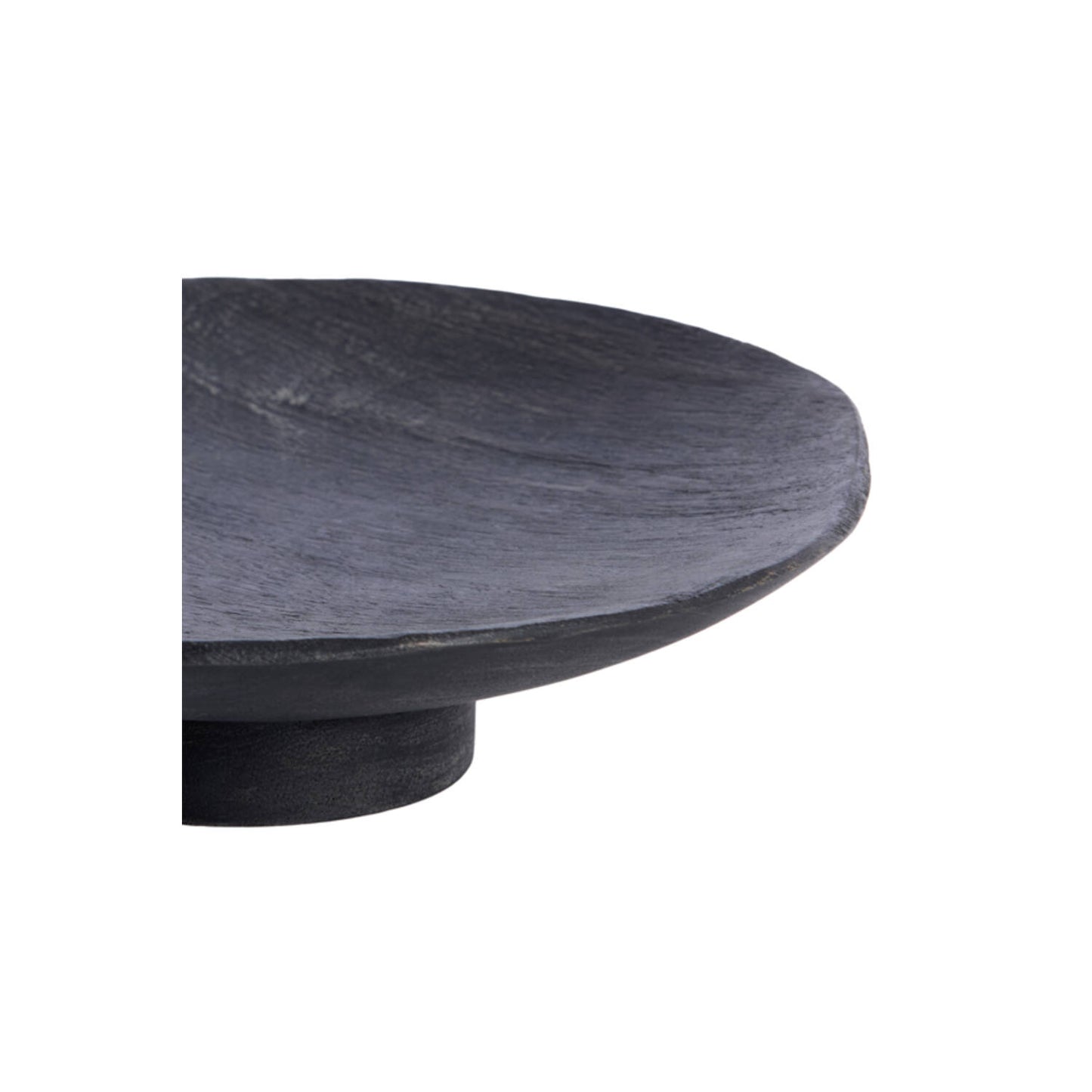 Yazi Dark Brown Wood Dish 22cm