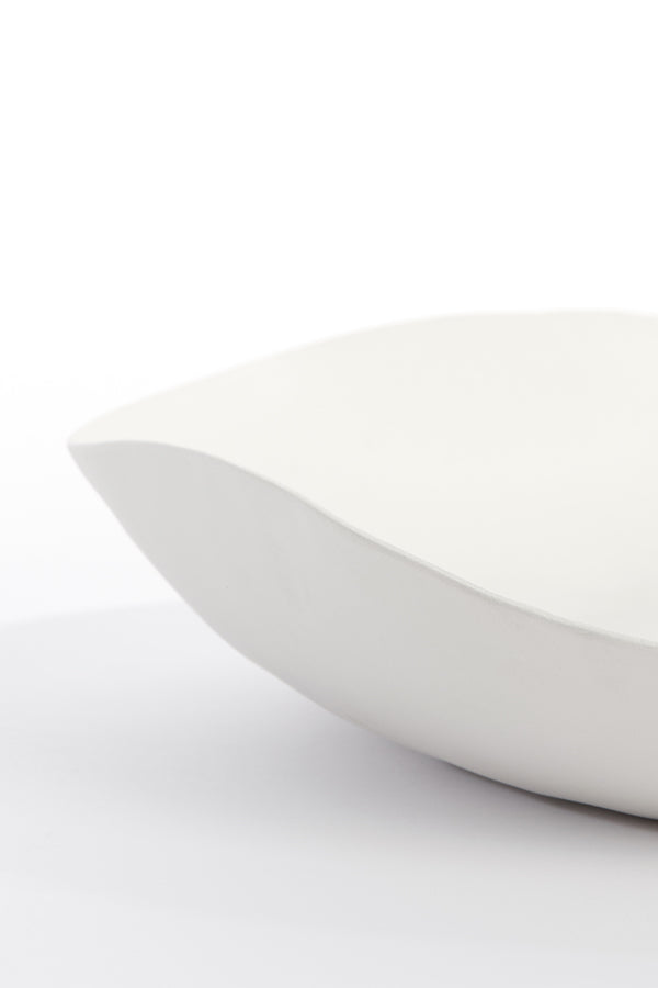 Anzi Cream Wave Dish 33cm