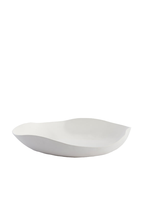 Anzi Cream Wave Dish 33cm