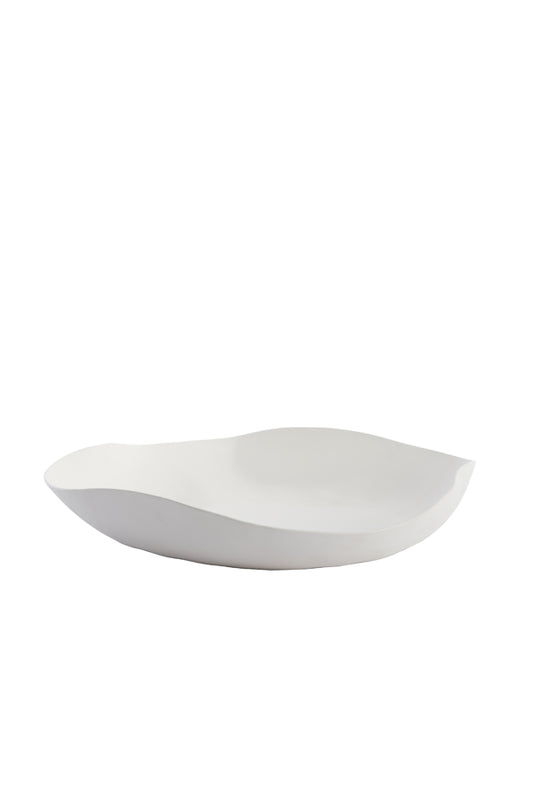 Anzi Cream Wave Dish 33cm