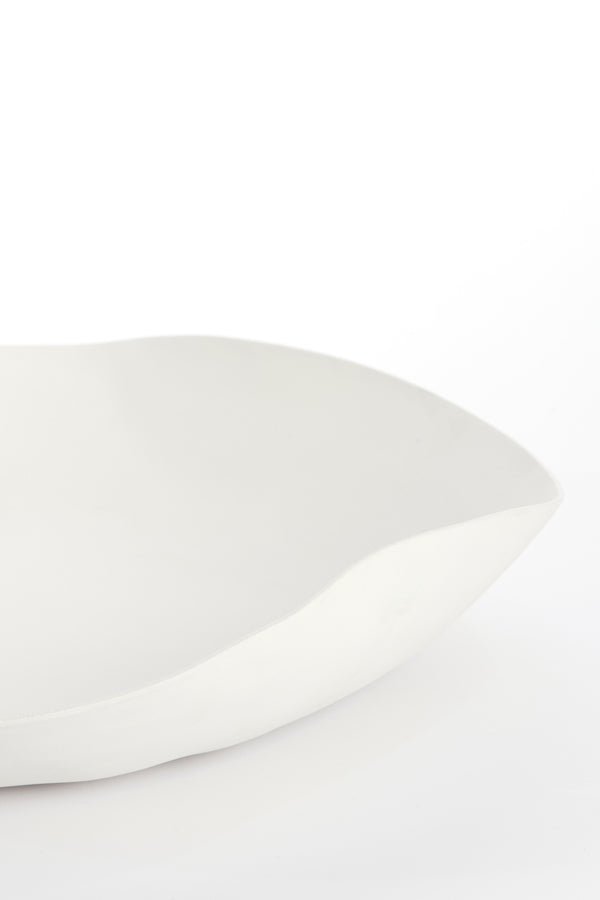Anzi Cream Wave Dish 33cm