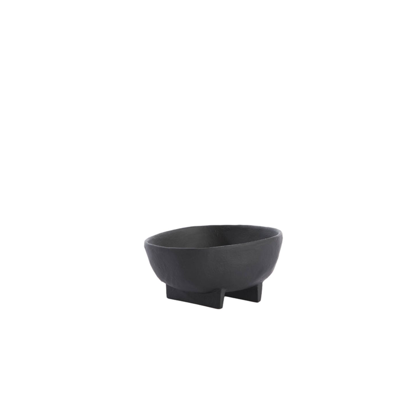 Rosa Black Bowl on Base 16cm