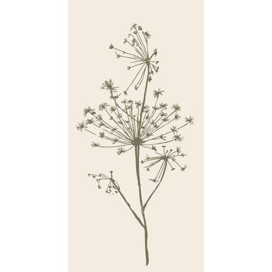 Green Flower Napkins 16Pk