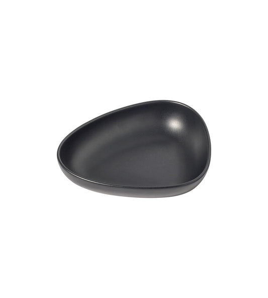 Stoneware Deep Curve Plate Black 22cm