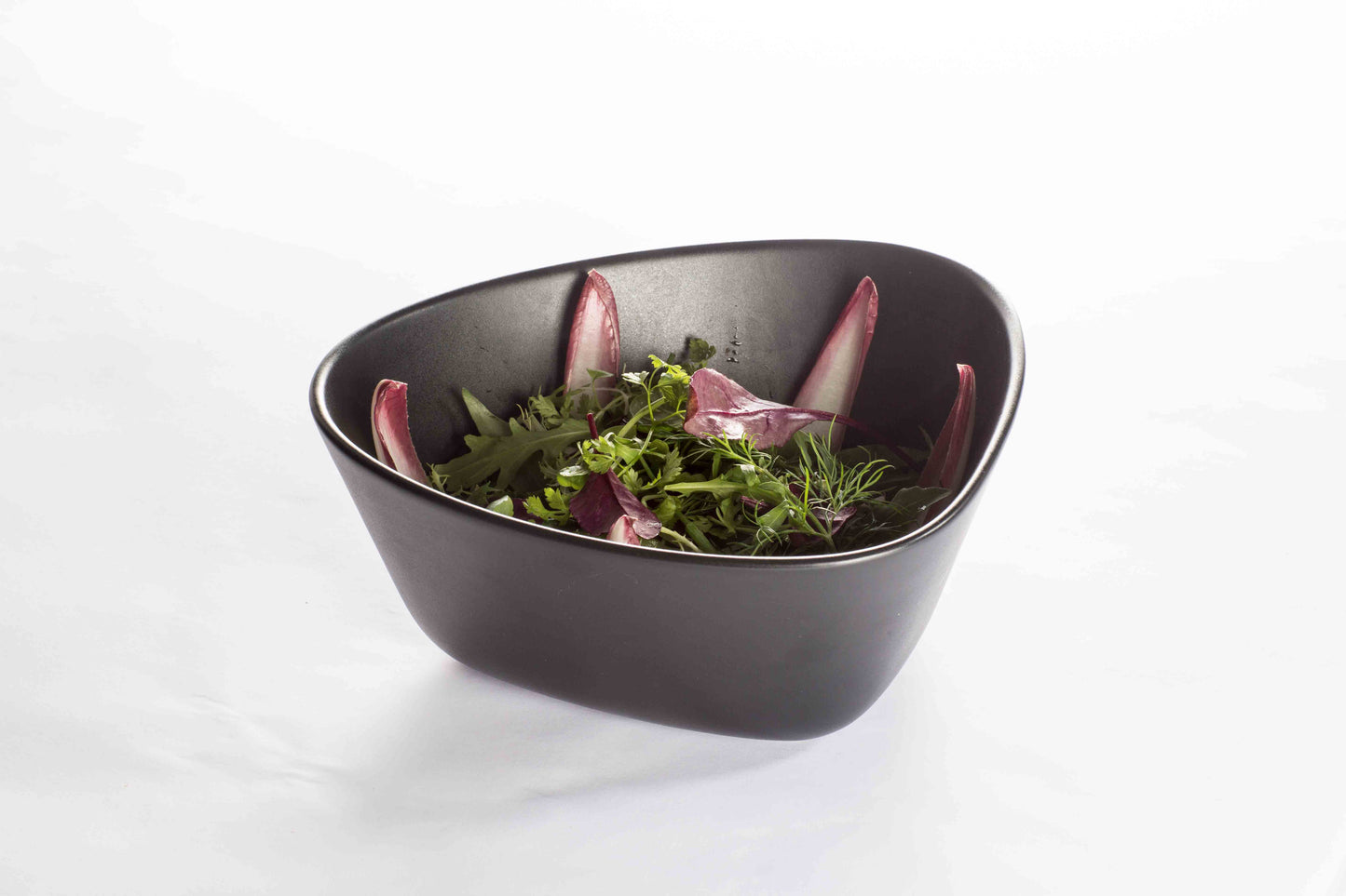 Stoneware Curve Bowl Black 22cm