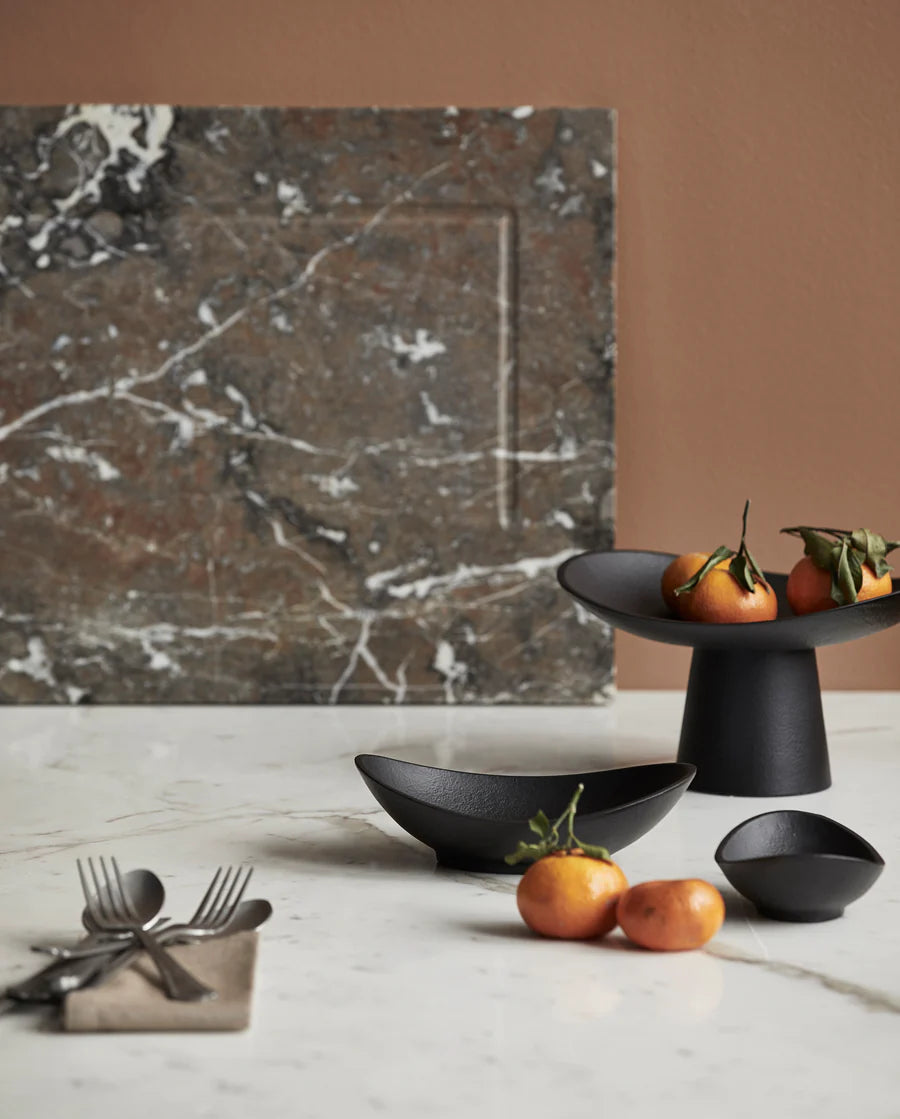 Bijou Oval Bowl Black 21cm