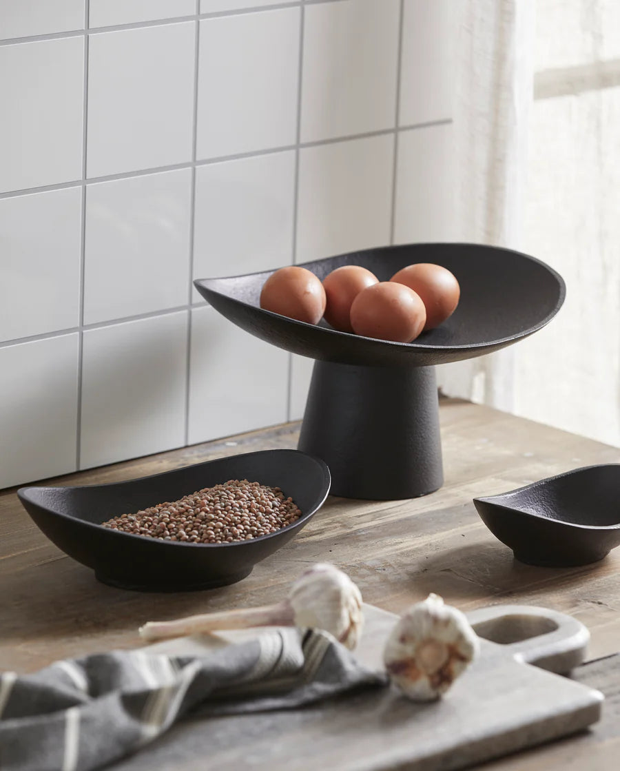 Bijou Oval Bowl Black 21cm