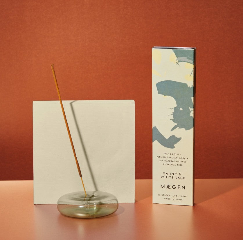 Dimple Incense Holder Green