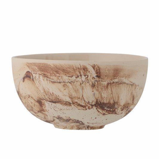 Brown Marbled Stoneware Bowl 14cm