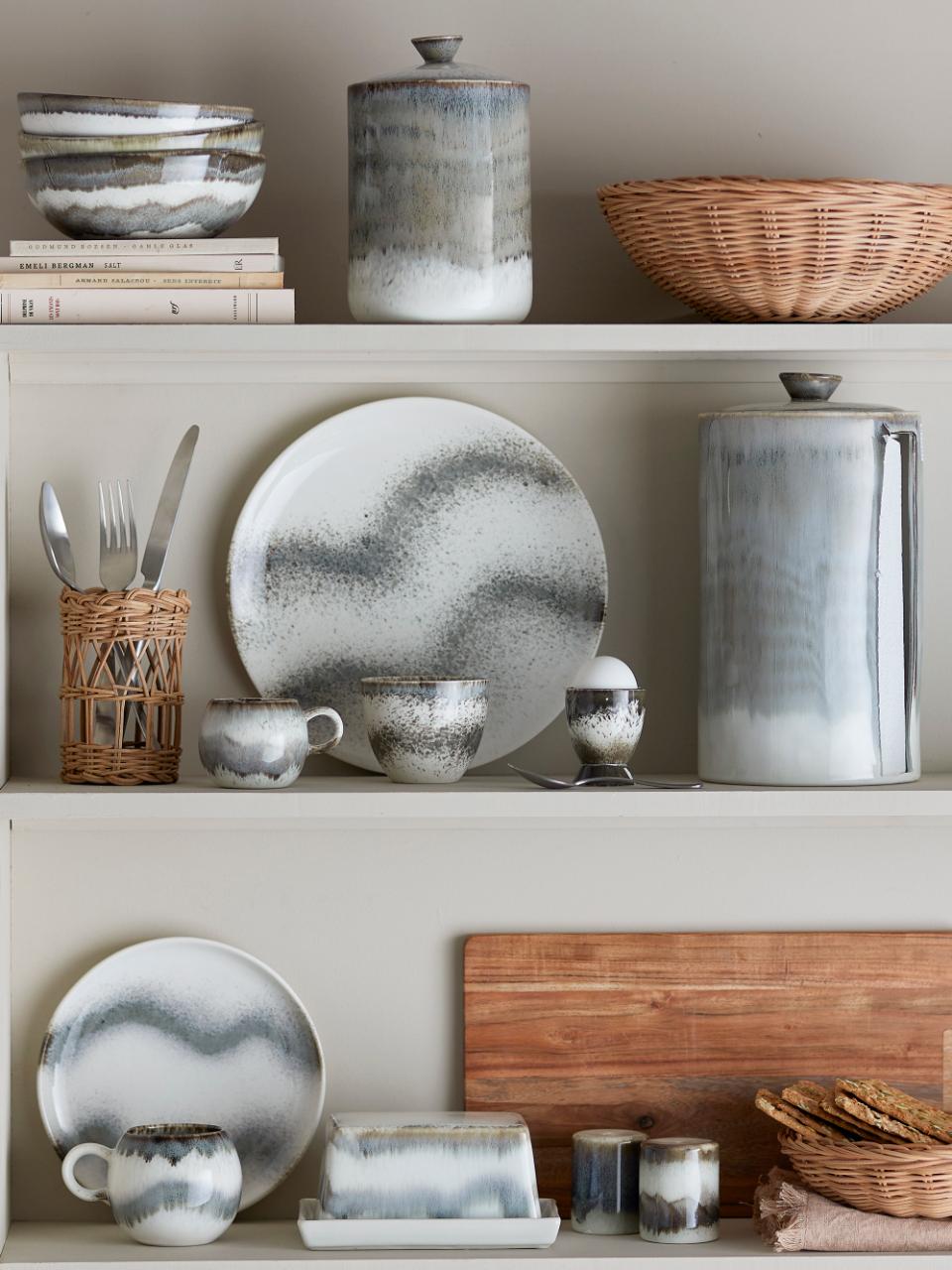 Grey Stoneware S/P Set 6cm