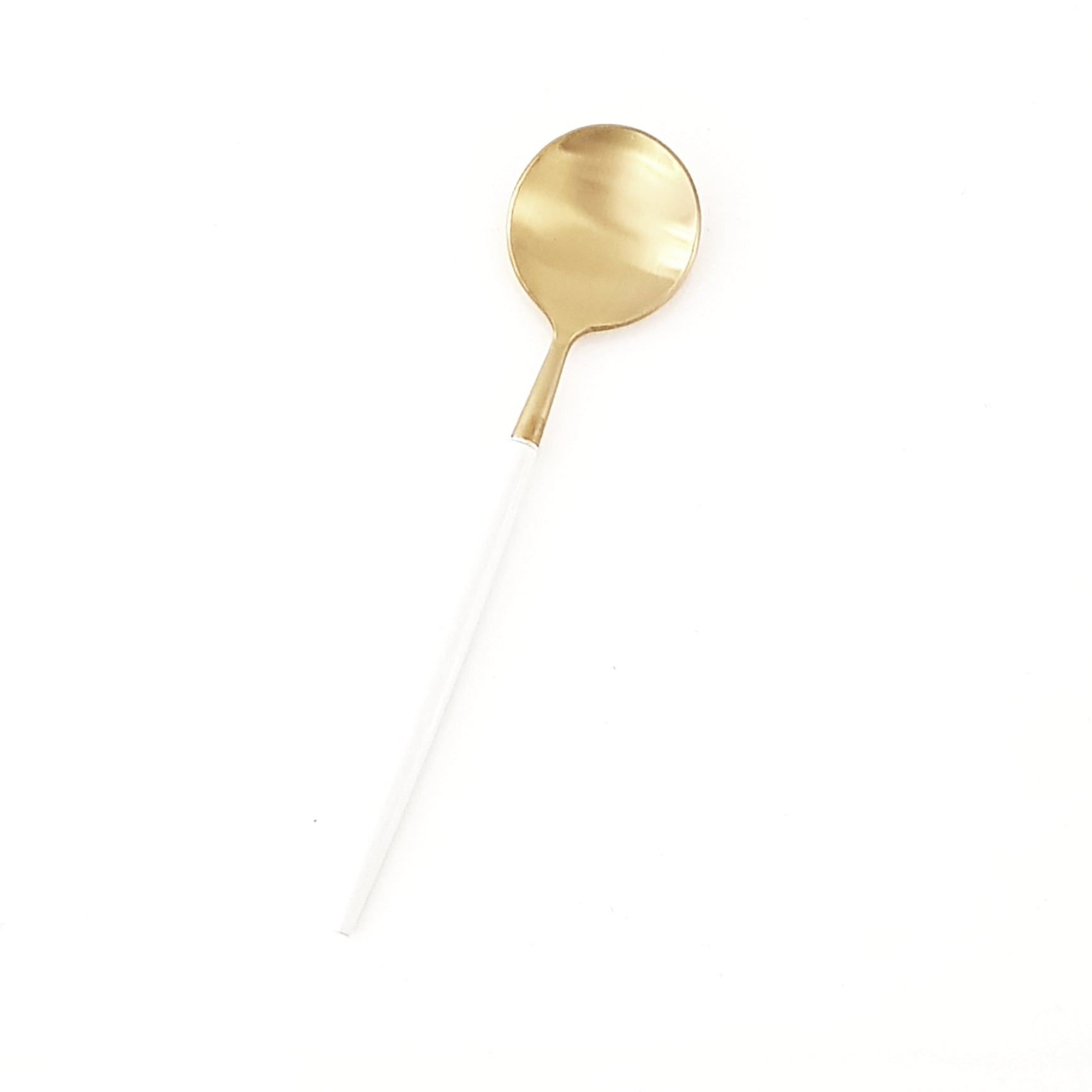 White & Gold Teaspoon - Single – Grey Goose Living