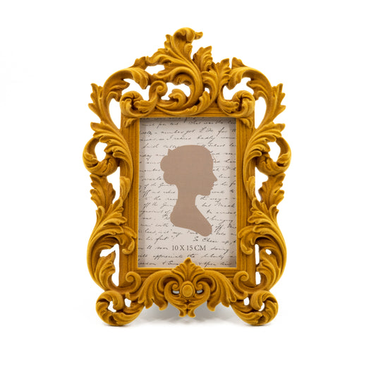 Mustard Yellow Ornate Photo Frame