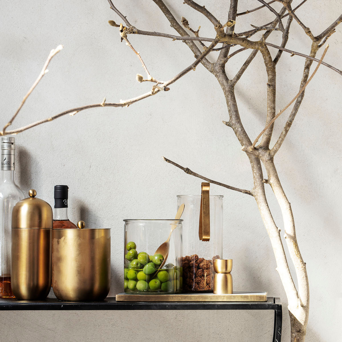 Brass Finish Cocktail Shaker