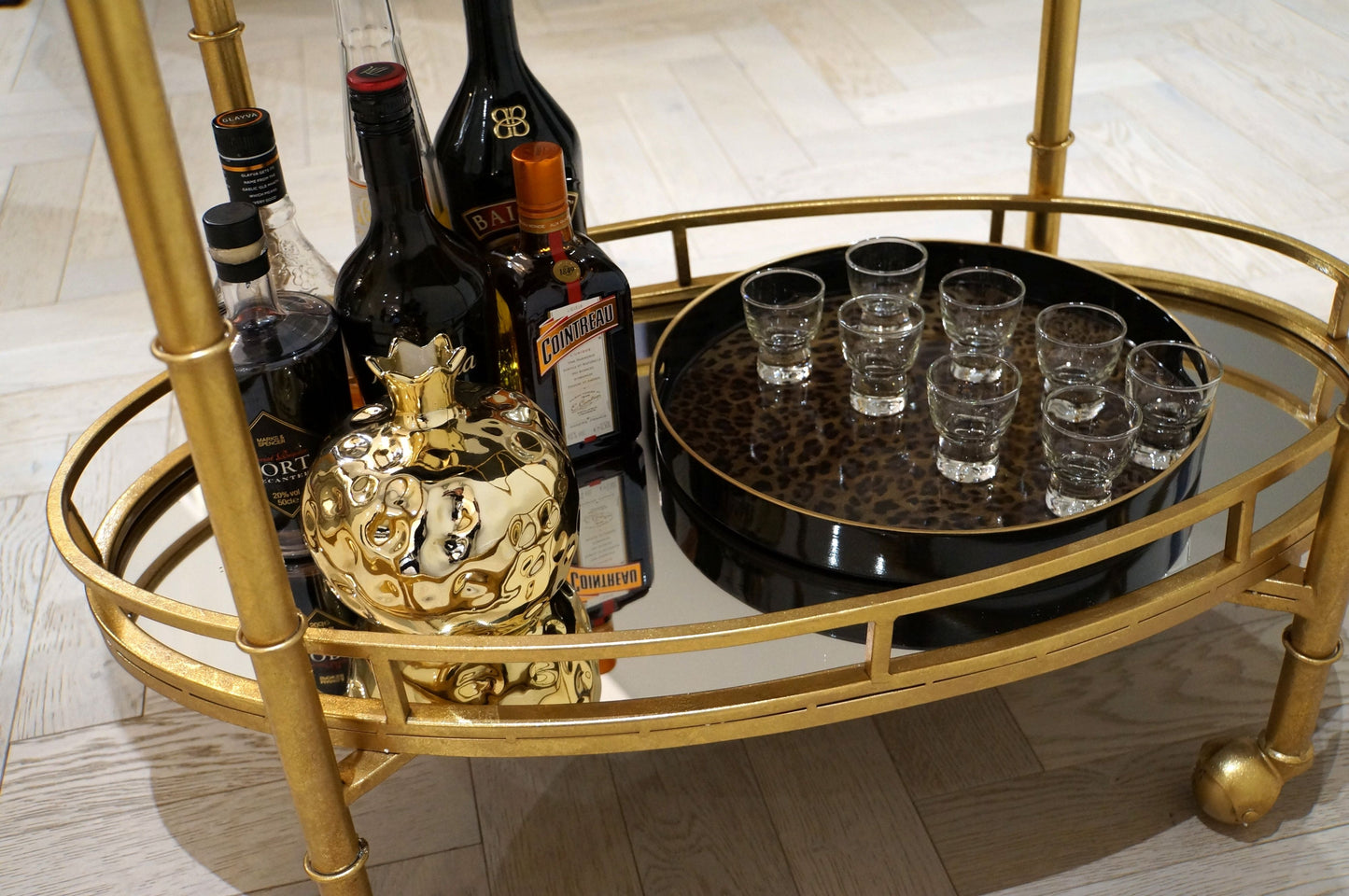 Amari Mirrored Serving Trolley