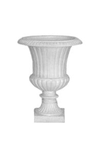 White Wash Fluted Urn 60cm