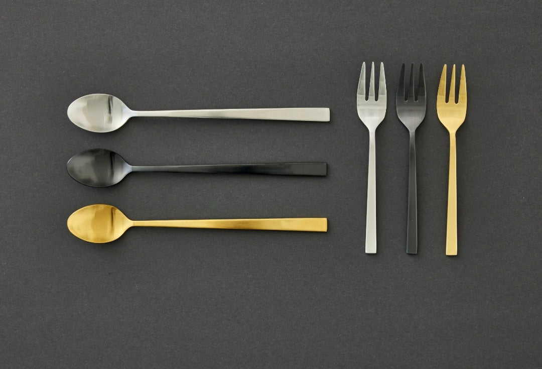 Matte Black Latte Spoons 4 x 4pc