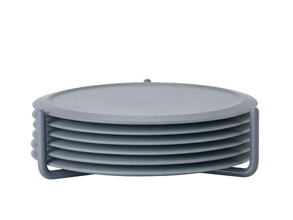 Grey Coasters with Holder
