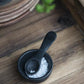 Black Stone Salt Spoon