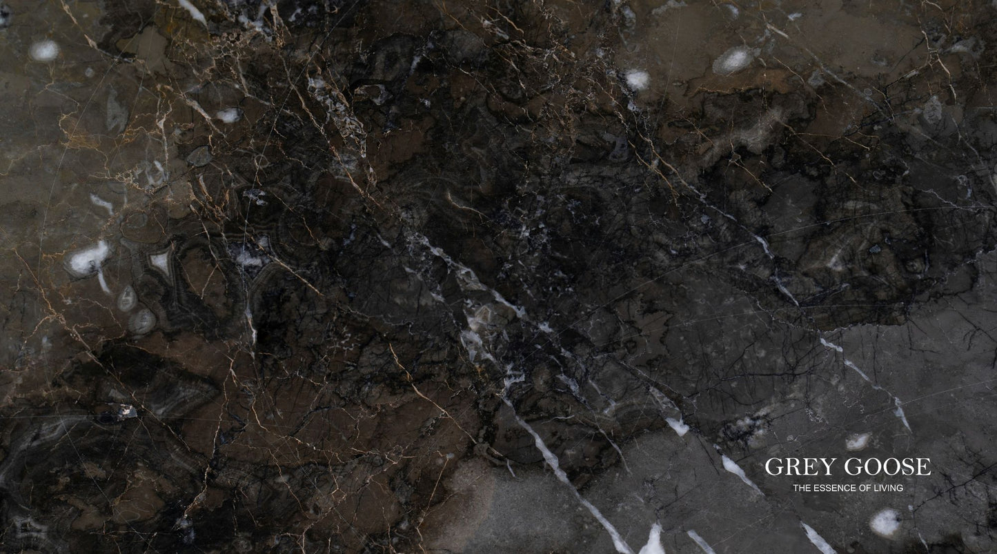 Black Marble Bar Mat