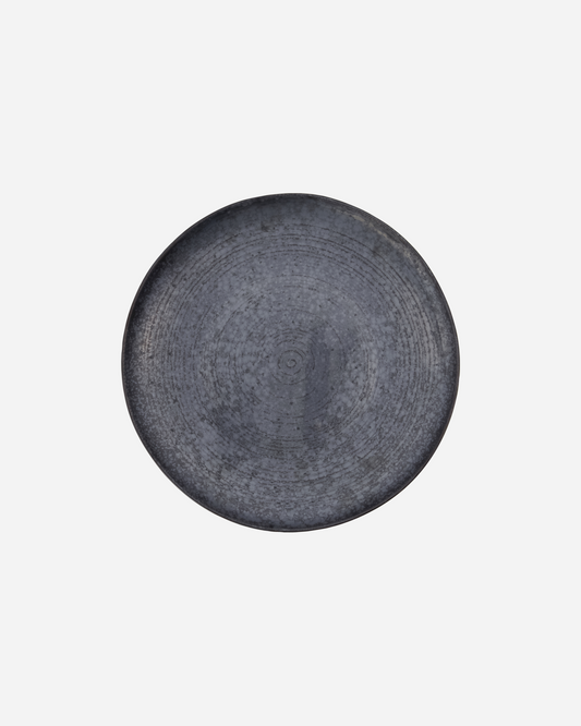 Black/Grey Porcel Round Dish 36cm