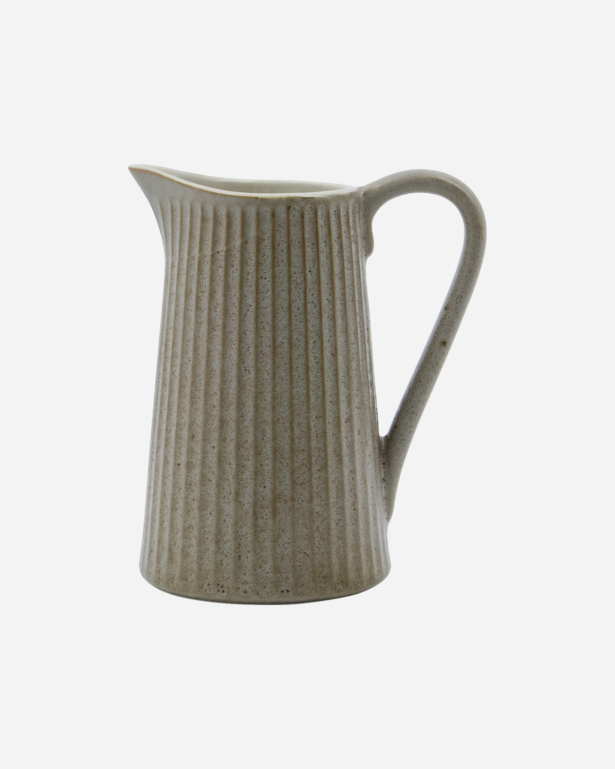Grey/Brown Pleat Jug 13cm