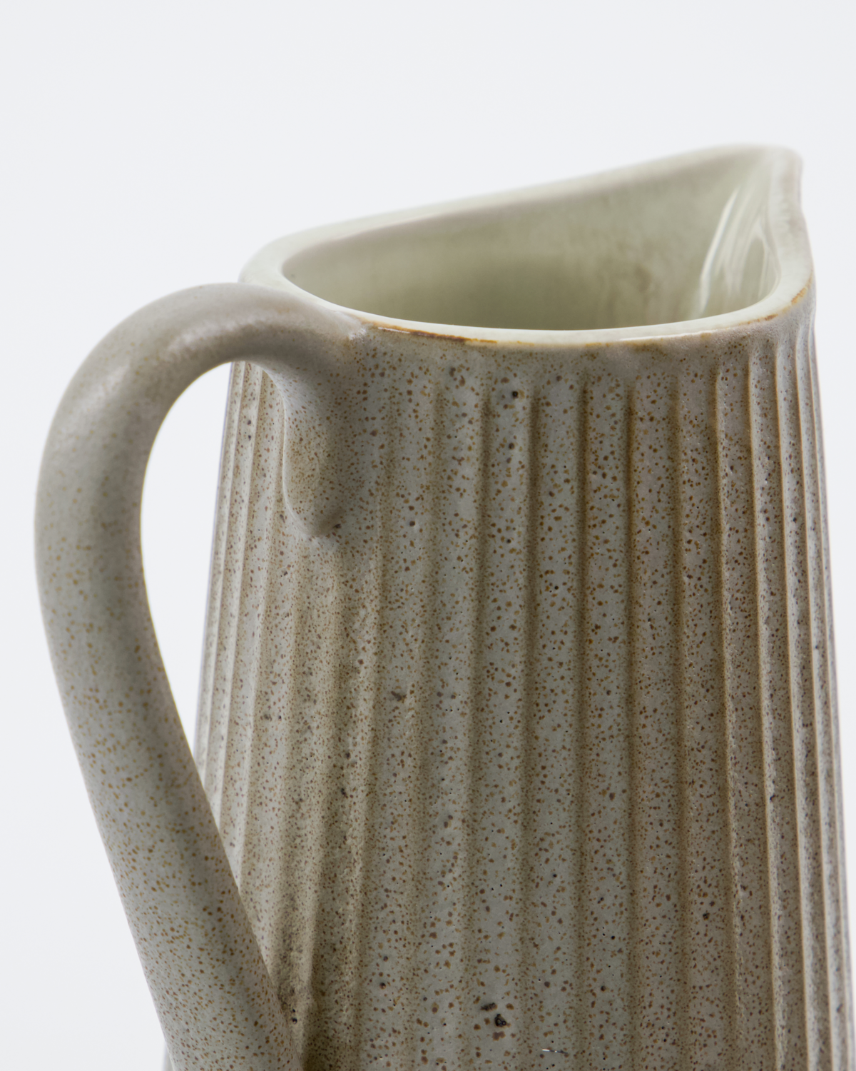 Grey/Brown Pleat Jug 13cm