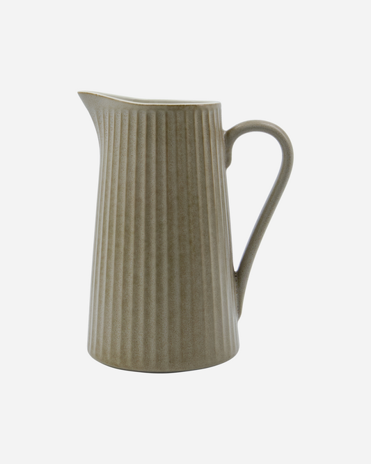 Grey/Brown Pleat Jug 21cm