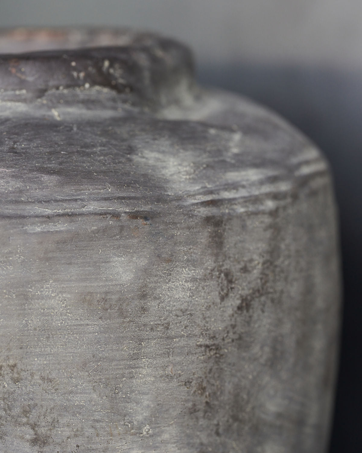 Grey Concrete Rustic Vase 31cm