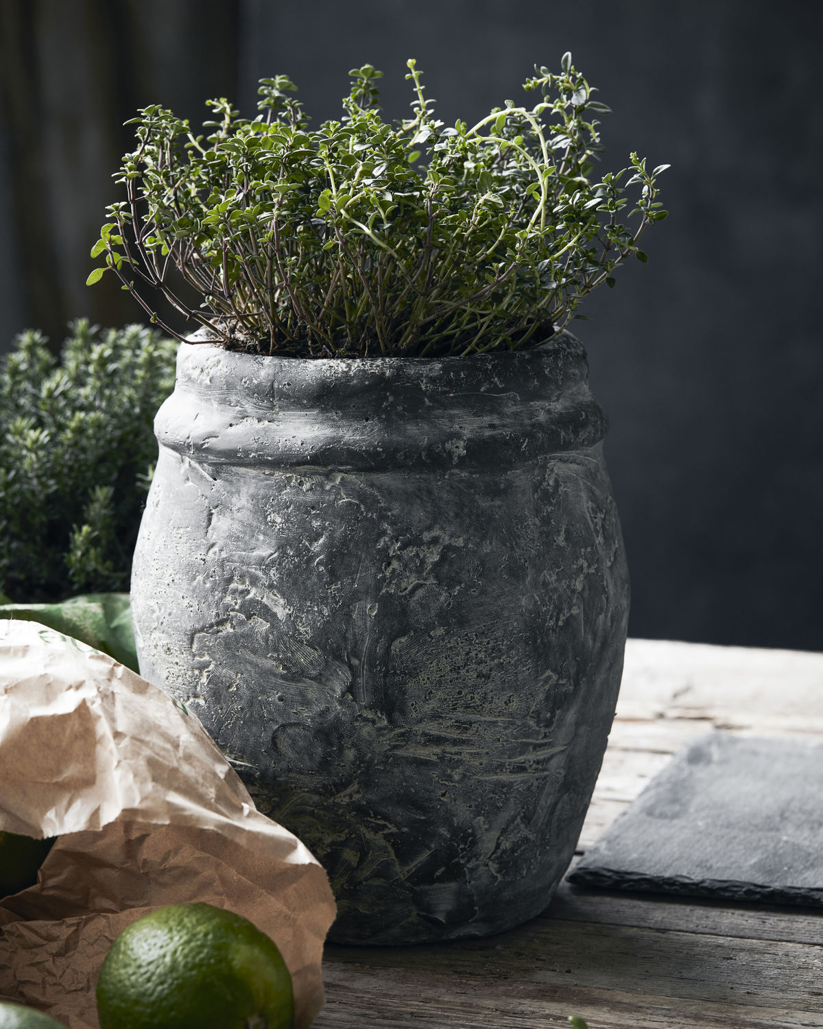 Grey Rube Planter 17.5cm