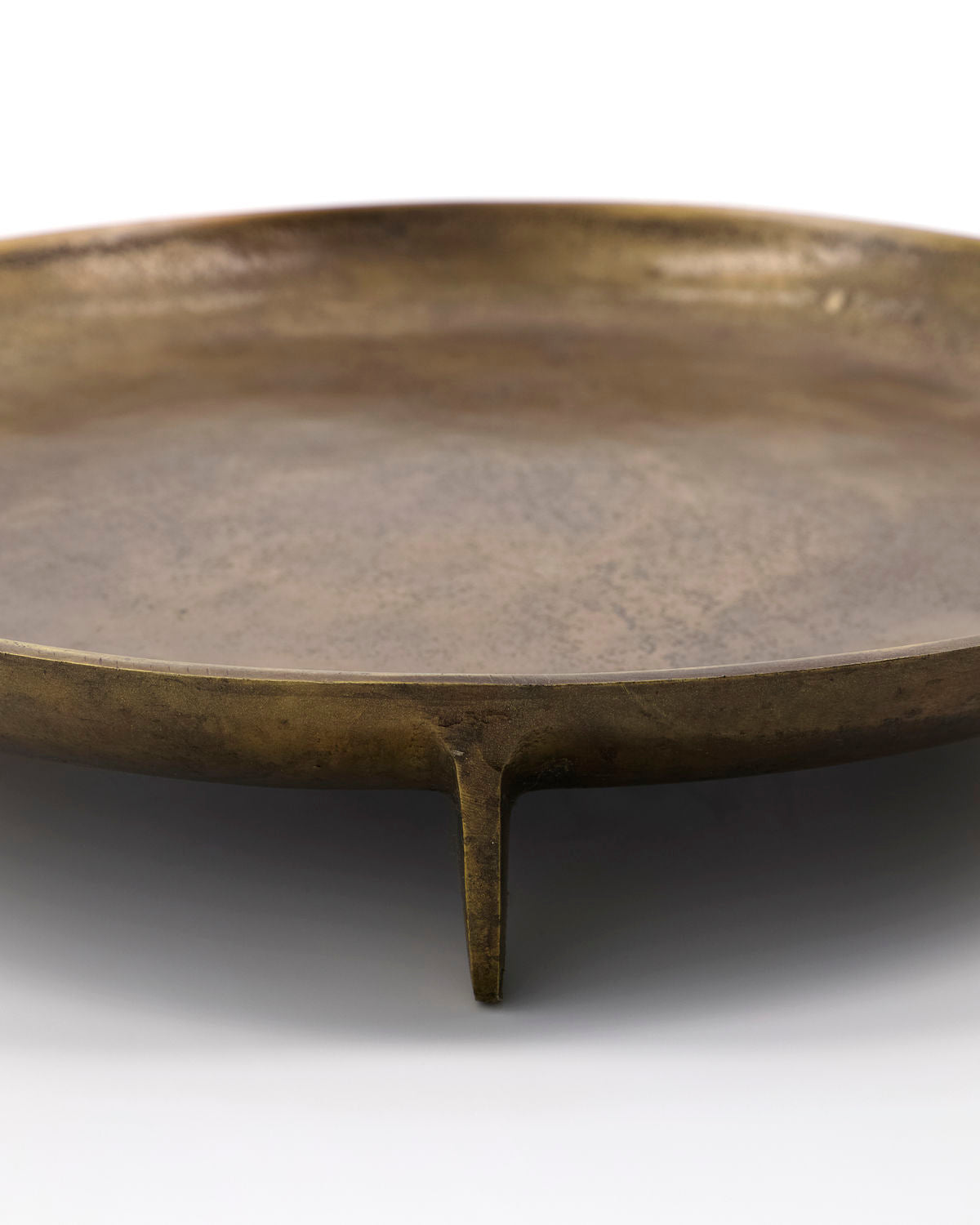 Antique Brass Cast Tray 38cm