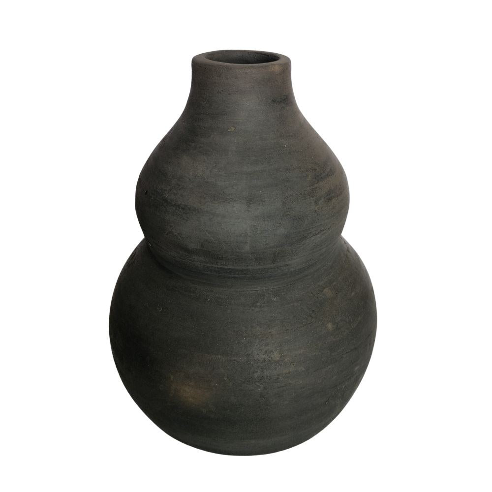 Terracotta Black Vase 22cm