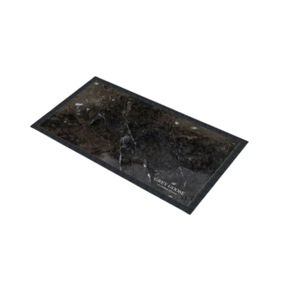 Black Marble Bar Mat