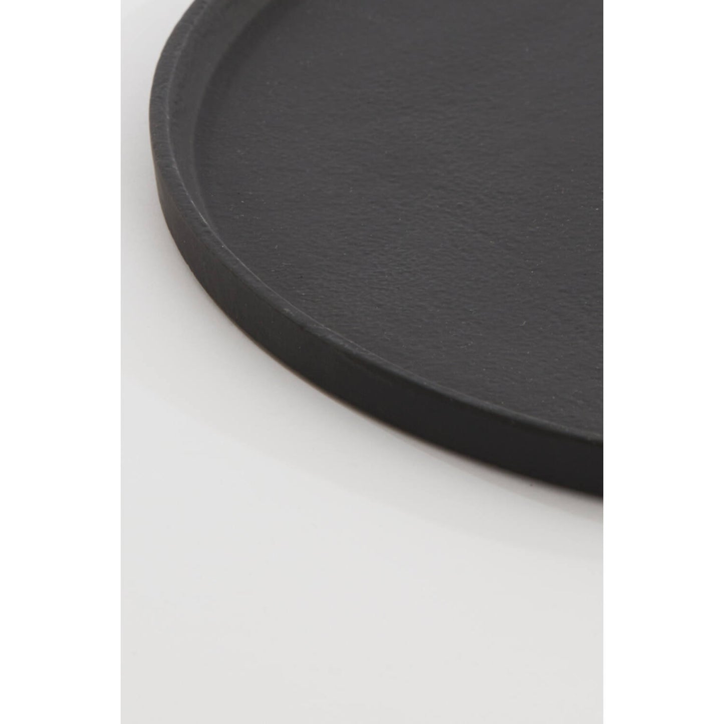 Round Black Deco Tray 21 cm