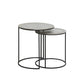 Raw Nickle Side Table S/2