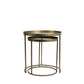 Side table S/2 Bronze smoked glass