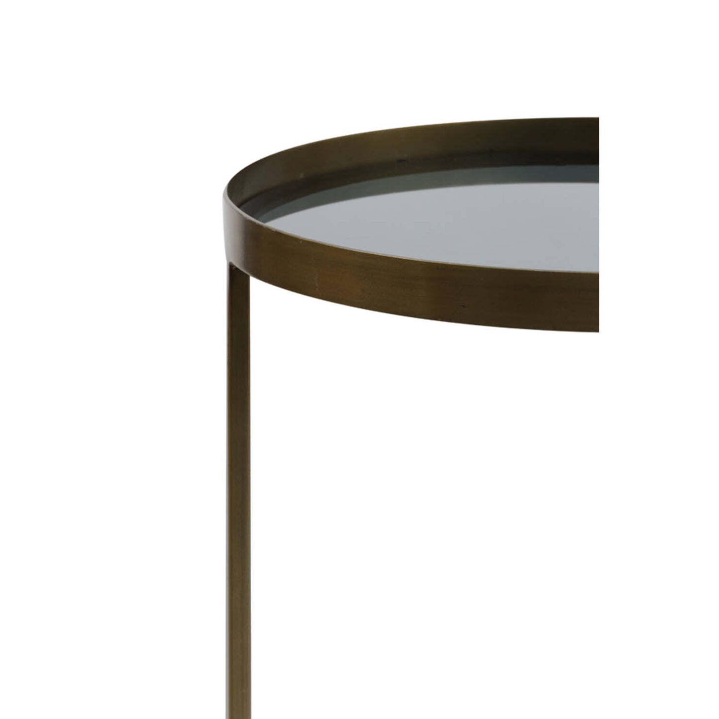 Side table S/2 Bronze smoked glass