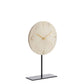 Sand Travertine Clock on Base