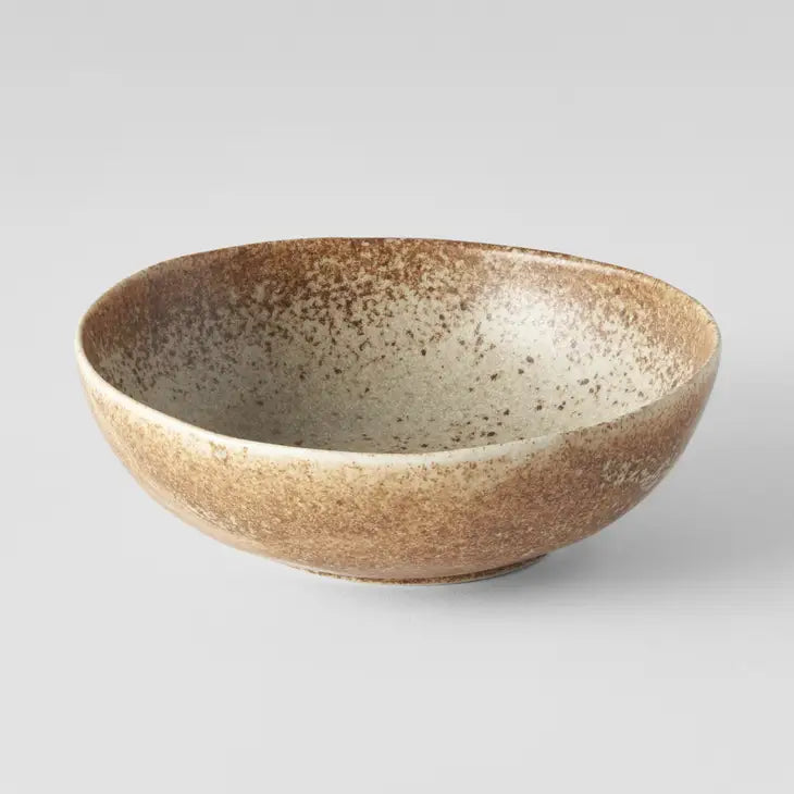 Sand Fade Oval Porcelain Bowl 14cm