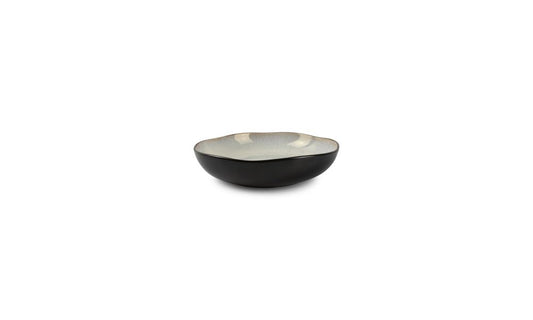 Black Bowl with inside Glaze 22cm