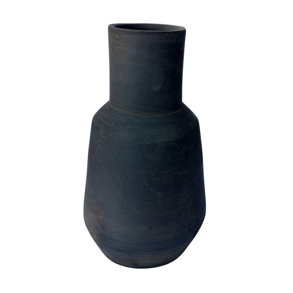 Kira Terracotta Black Vase 33.5cm