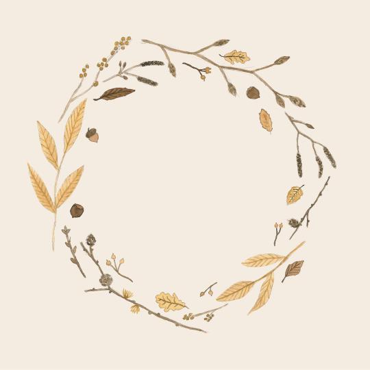 Autumn Wreath Paper Napkins 20Pk