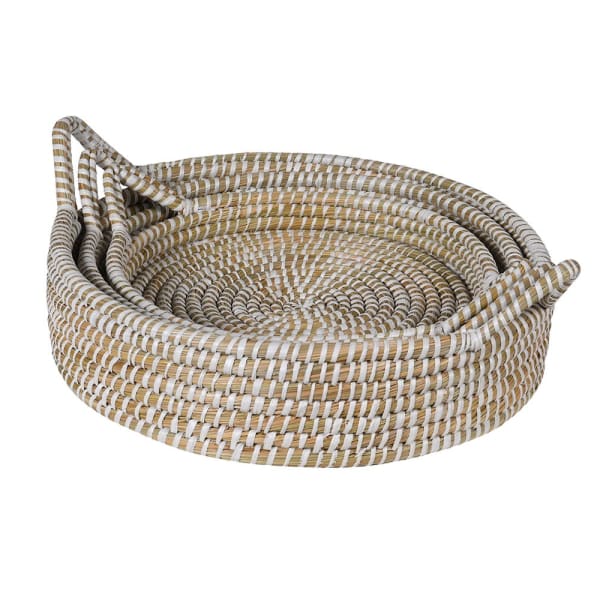 Large Woven Round Tray