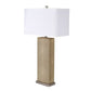 Shagreen Table Lamp with Linen Shade