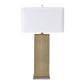 Shagreen Table Lamp with Linen Shade
