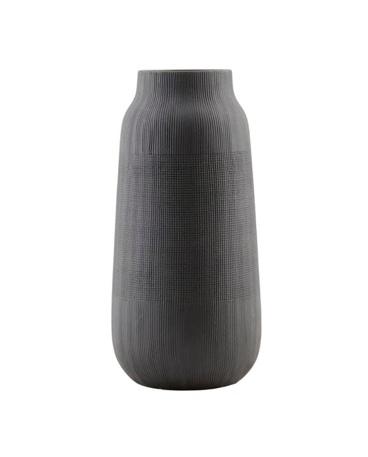 Black Groove Vase 35cm