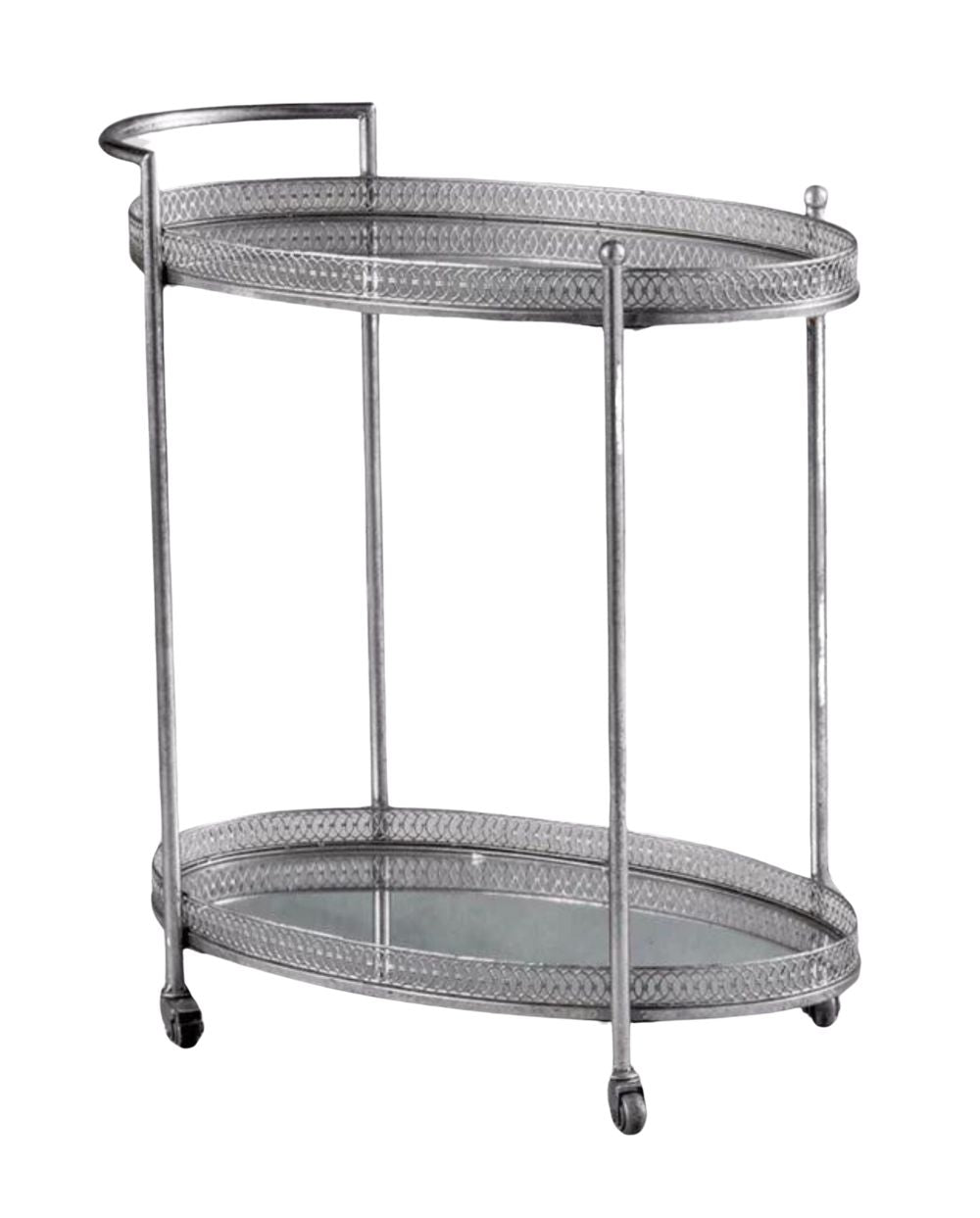 Gabrielle Bar Trolley - Silver