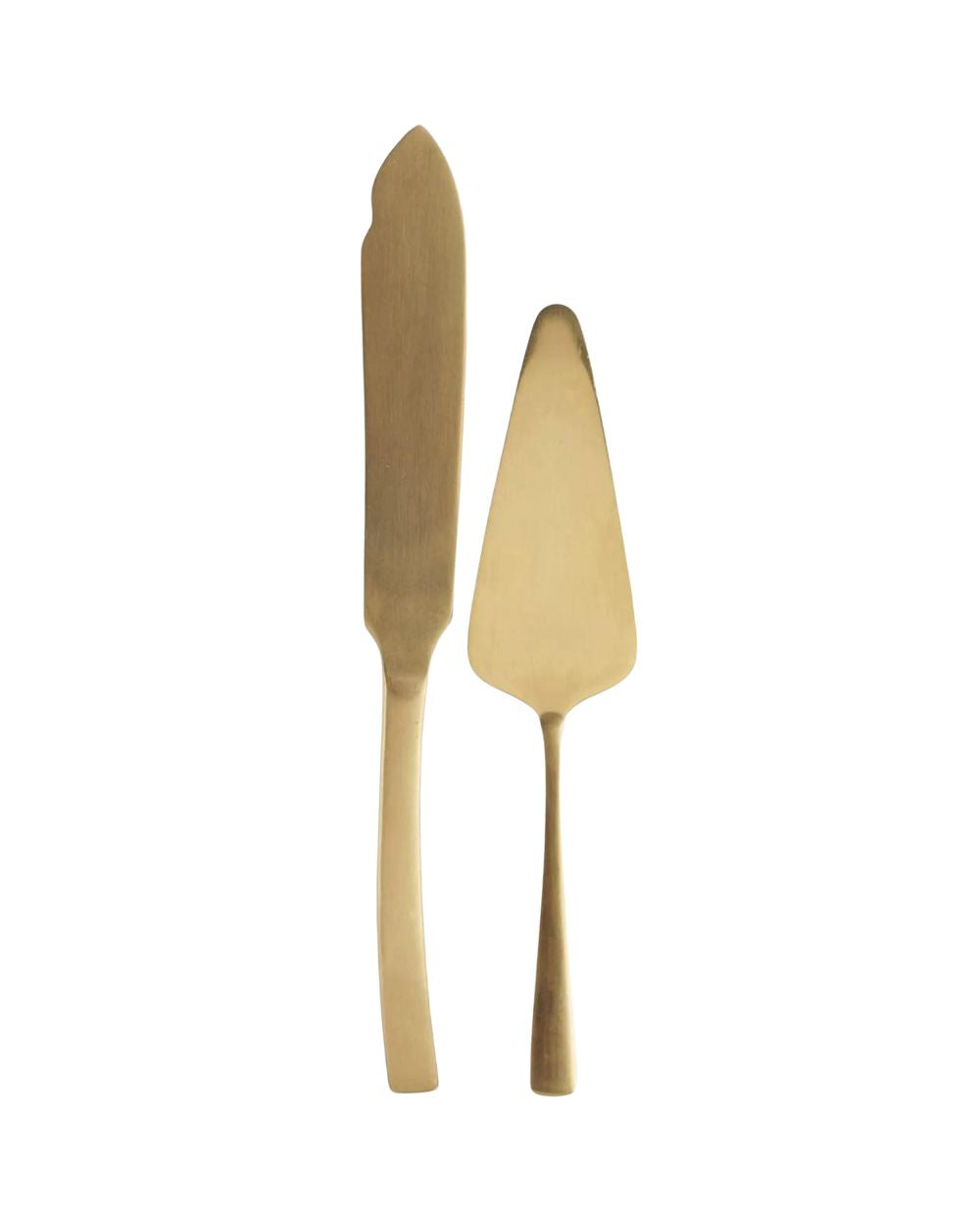 Gold Cake Server Set