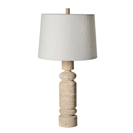 Carob Travertine Table Lamp